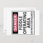 Bedrijfsgebied Fiddle Briefkaart (Voorkant / Achterkant)