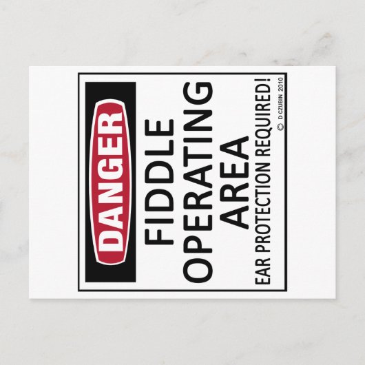 Bedrijfsgebied Fiddle Briefkaart (Voorkant)