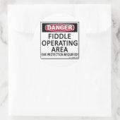 Bedrijfsgebied Fiddle Ronde Sticker (Tas)