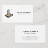 bedrijfsgebouw | bouwarchitect visitekaartje (Voorkant / Achterkant)