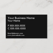 Bedrijfsgebouw witte zwarte visitekaartjes (Achterkant)