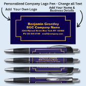 Bedrijfsgegevens Naam, Goud Sinaasappel Tekst, Nav Pen