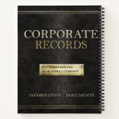 Bedrijfsgegevens Notitieboek (Achterkant)