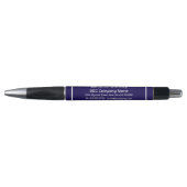 Bedrijfsgegevens toevoegen Naam, Navy Blue achterg Pen (Voorkant)