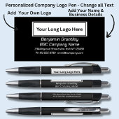 Bedrijfsgegevens toevoegen Naam, op zwart Pen