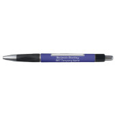 Bedrijfsgegevens toevoegen Naam, Royal Blue Achter Pen (Voorkant)