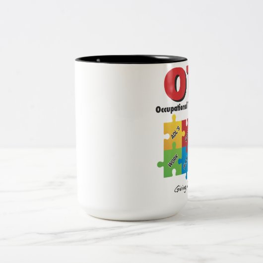 Bedrijfsgeneeskundige assistent-Mok Tweekleurige Koffiemok (Center)