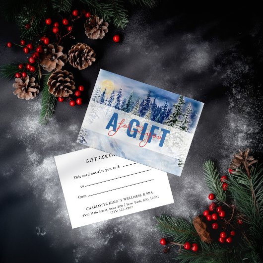 BEDRIJFSGESCHENK CERTIFICAAT | Winterlandschap Sne