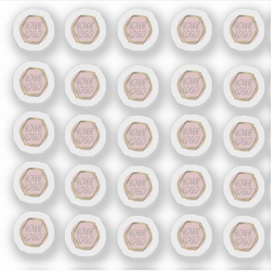 Bedrijfsgrimeur Ontwerper Logo Sticker (Voorkant)