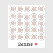 Bedrijfsgrimeur Ontwerper Logo Sticker (Vel)