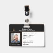 Bedrijfsidentificatie Logo Aangepast Badge (Front with Clip)