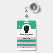 Bedrijfsidentificatiebadge Badge (Voorzijde met uittrekbare clip)
