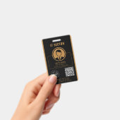Bedrijfsidentificatiebadge met foto en QR-code Badge (Handheld)