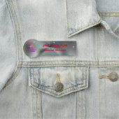 Bedrijfsidentiteit verfijnd: namen van werknemers  naamplaatje (In situ)