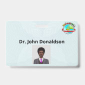 Bedrijfsidentiteitskaart en het Badge van de Naam (Achterkant)