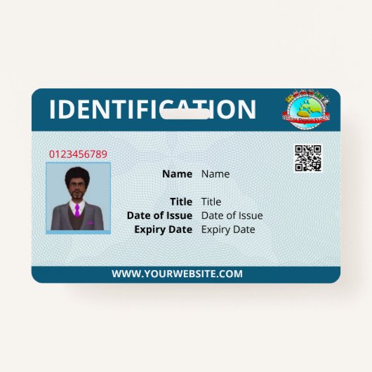 Bedrijfsidentiteitskaart en het Badge van de Naam (Voorkant)