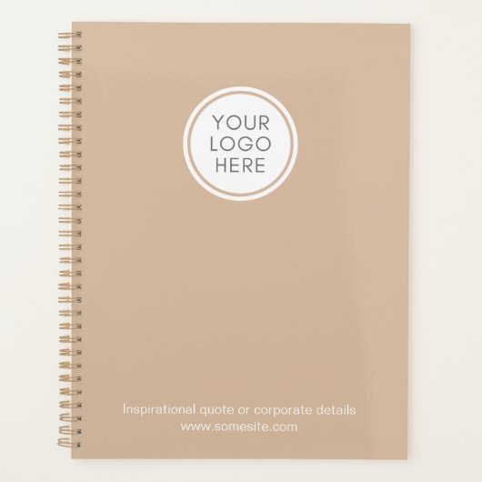 Bedrijfsinformatie logo Notitieboek Planner & bedr (Voorkant)