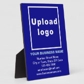 Bedrijfsinformatie over de blauwe plaat (Zijkant)