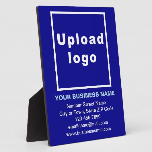 Bedrijfsinformatie over de blauwe plaat (Zijkant)