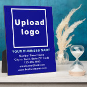 Bedrijfsinformatie over de blauwe plaat (Zijkant)