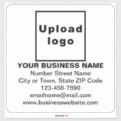 Bedrijfsinformatie over White Large Square Vinyl Sticker (Vel)