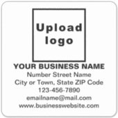 Bedrijfsinformatie over White Large Square Vinyl Sticker (Voorkant)
