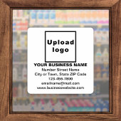 Bedrijfsinformatie over White Large Square Vinyl Sticker