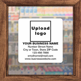 Bedrijfsinformatie over White Large Square Vinyl Sticker