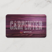 Bedrijfsinformatie QR-code Carpenter Visitekaartje (Achterkant)