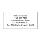 bedrijfsinformatie zelfinktende stempel (Design)