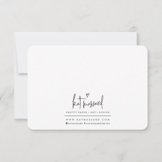 BEDRIJFSINSERING modern bedankt KAT MASSARD (Achterkant)