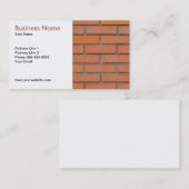 Bedrijfskaart van de bouw de Industrie Visitekaartje (Voorkant / Achterkant)