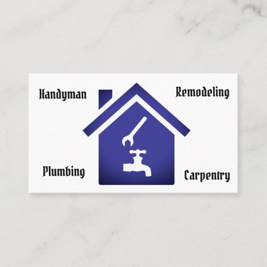 Bedrijfskaart van de contractant visitekaartje (Voorkant)