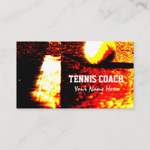 Bedrijfskaart van de Tennis Trainer Visitekaartje