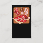 Bedrijfskaart van professionele varkenshandelaar visitekaartje (Achterkant)