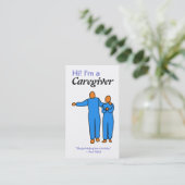 Bedrijfskaart van zorgverlener visitekaartje (Staand voorkant)