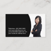 Bedrijfskaart voor professionele lezers visitekaartje (Achterkant)