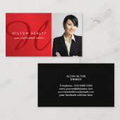 Bedrijfskaart voor professionele monogram visitekaartje (Voorkant / Achterkant)