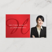 Bedrijfskaart voor professionele monogram visitekaartje (Voorkant)