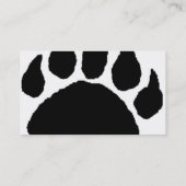 Bedrijfskaarten beer Paw Visitekaartje (Achterkant)