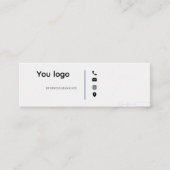 Bedrijfskaarten Mini Visitekaartje (Voorkant)