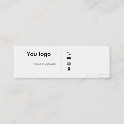 Bedrijfskaarten Mini Visitekaartje (Voorkant)