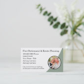 Bedrijfskaarten voor pensioen- en onroerend-goedpl visitekaartje (Staand voorkant)