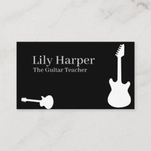 BedrijfskaartGuitar-leraar   Elektrisch en akoesti Contactkaartje
