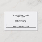 Bedrijfskaartmodel van de Houden Plank Visitekaartje (Achterkant)