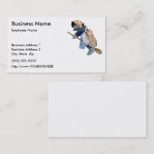 Bedrijfskaartmodel voor Kitchen Witch Riding Spoon Visitekaartje (Voorkant / Achterkant)