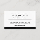 Bedrijfskaartsjabloon voor één piloot met logo visitekaartje (Achterkant)