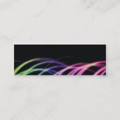 Bedrijfskaartsjabloon voor wavellijnen mini visitekaartje (Achterkant)