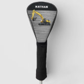 Bedrijfsklare graafmachines golfheadcover (Voorkant)