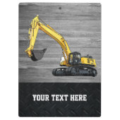 Bedrijfsklare graafmachines klembord (Achterkant)